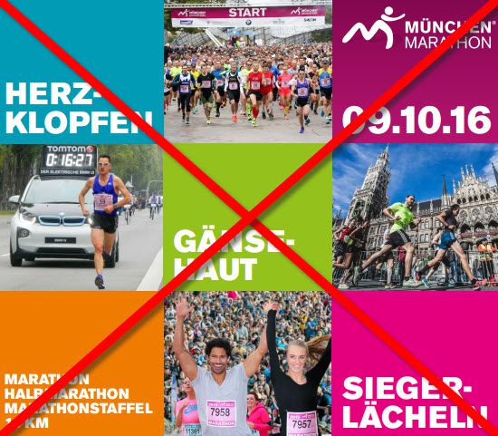 Leider kein Start beim München Marathon 2016